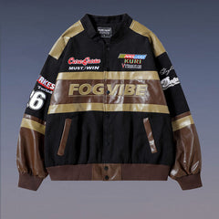 Detachable Moto Varsity Jacket