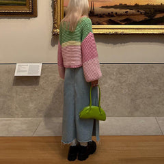 Bubble Gum Knitted Cottage Cardigan