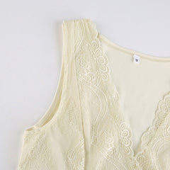 Fairycore Lace Patchwork Tank top