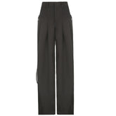 Retro Street Low Waist Wide Leg Pants