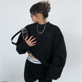 Crew Neck Logo Graphic Sweatshirt