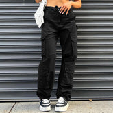 Patch Pocket Vintage Baggy Cargo Jeans