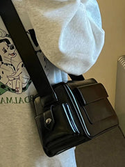 Vintage Pu Leather Crossbody Bag