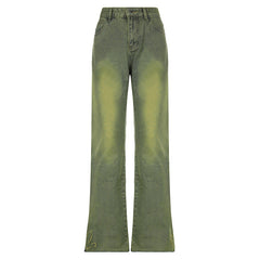 Washed Green Street Jeans