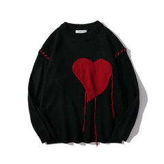 Heart Catcase Embroidered Sweater