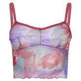 Mesh Fairy Lavender Crop Cami Top