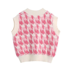 Bubble Gum Pink Knit Vest