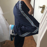 Retro Piping Detail Sweatpants