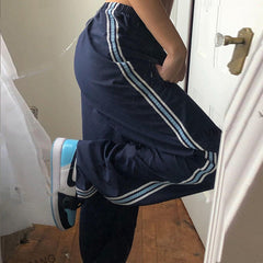 Retro Piping Detail Sweatpants