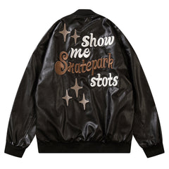 Skatepark Stots PU Leather Jacket