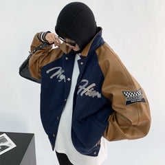 Street Embroidered Varsity Jacket