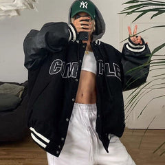 Street Hooded Varsity Jacket