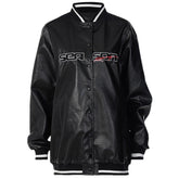 Street Embroidery Leather Jacket