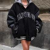Street Hooded Varsity Jacket