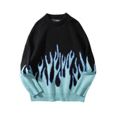 Vintage Blue Flame Sweater
