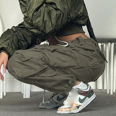 Washed Pocket Patched Cargo Pants