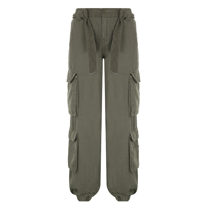 Washed Pocket Patched Cargo Pants