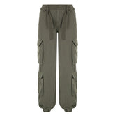 Washed Pocket Patched Cargo Pants