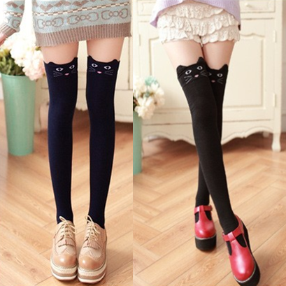 Cute Animal Cotton Knee Socks