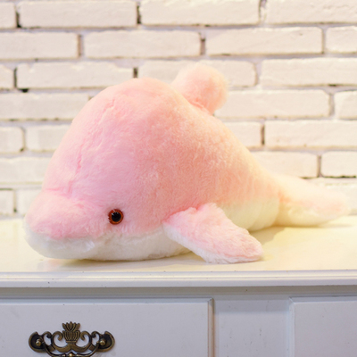 Cute Kawaii Cartoon Dolphins Luminous Hold Pillow