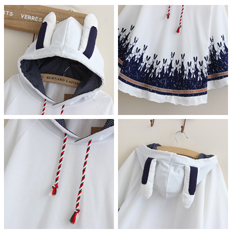 Rabbit Hooded Cloak