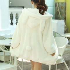 Kawaii Cartoon Bear Ear Hooded Coat