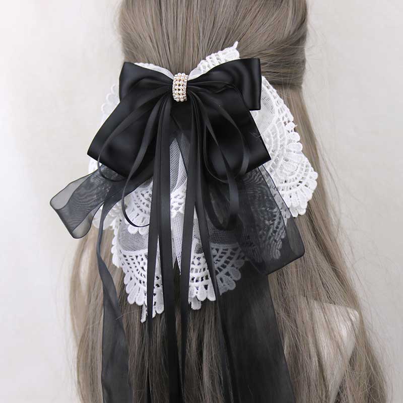 Lace Flower Bow Hair Pin