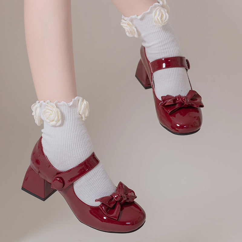 Kawaii Lolita Bow Shoes