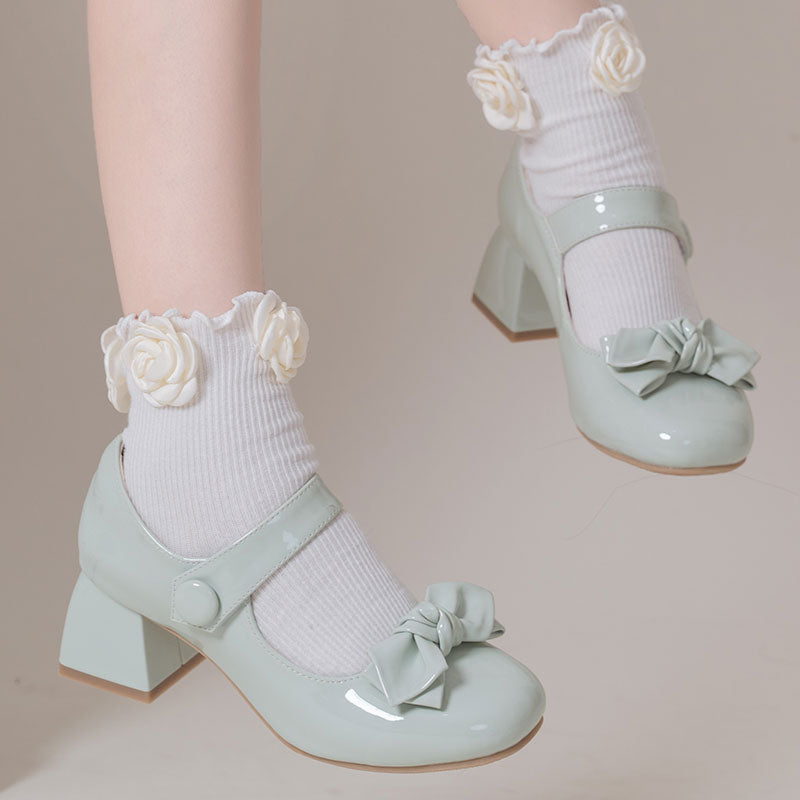 Kawaii Lolita Bow Shoes