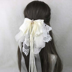 Lace Flower Bow Hair Pin