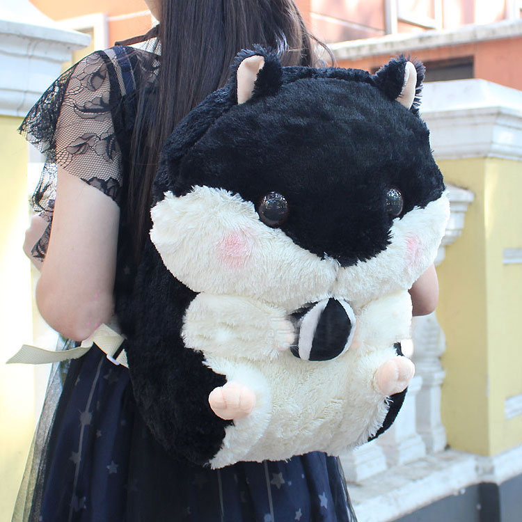 Cartoon Hamster Plush Backpacks