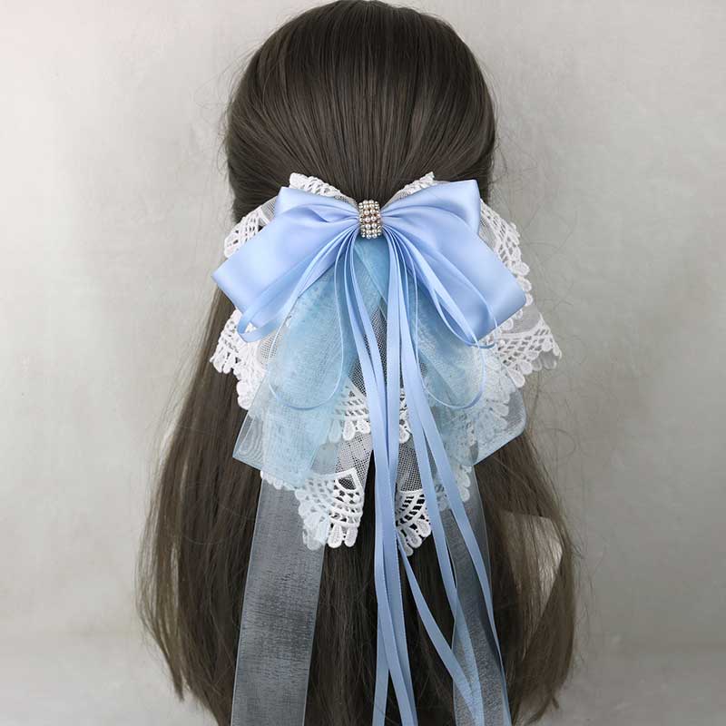 Lace Flower Bow Hair Pin