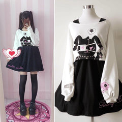 Cute Kawaii Bunny Two-Piece Dress