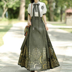 Star Flower Hanfu Skirt Set