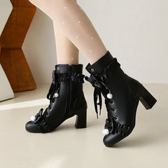 Bow Heel Boots