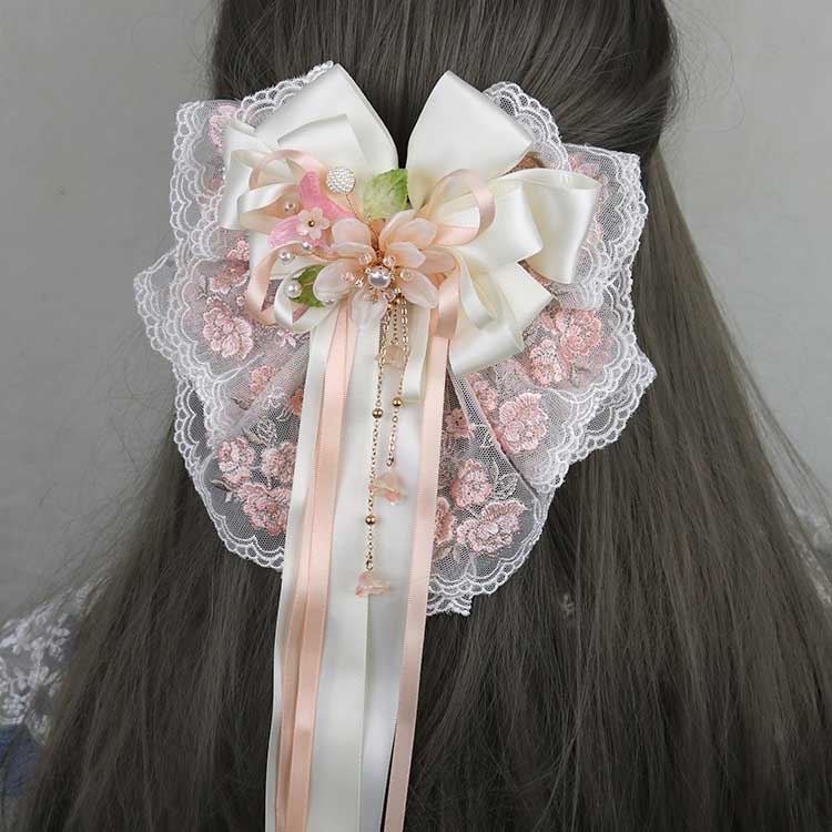 Flower Bow Hair Pin