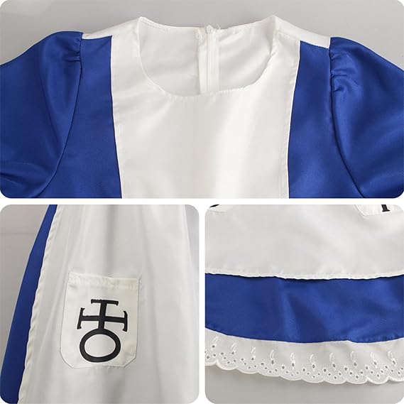 Alice Cosplay Costume Halloween Blood Spot Dress