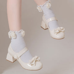 Kawaii Lolita Bow Shoes
