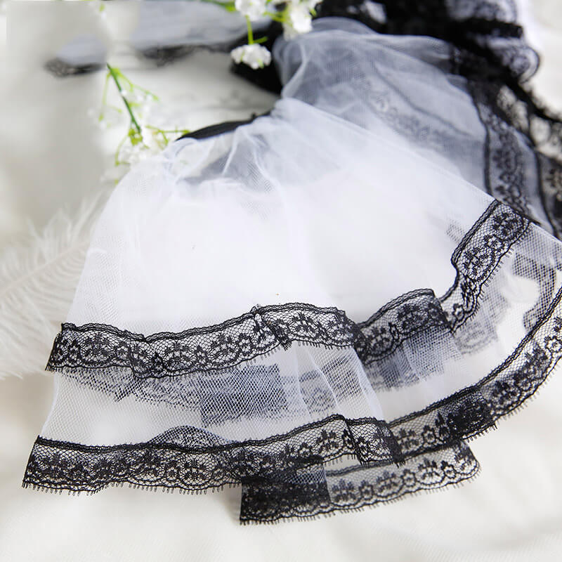 Black Lace Uniform Lingerie Set