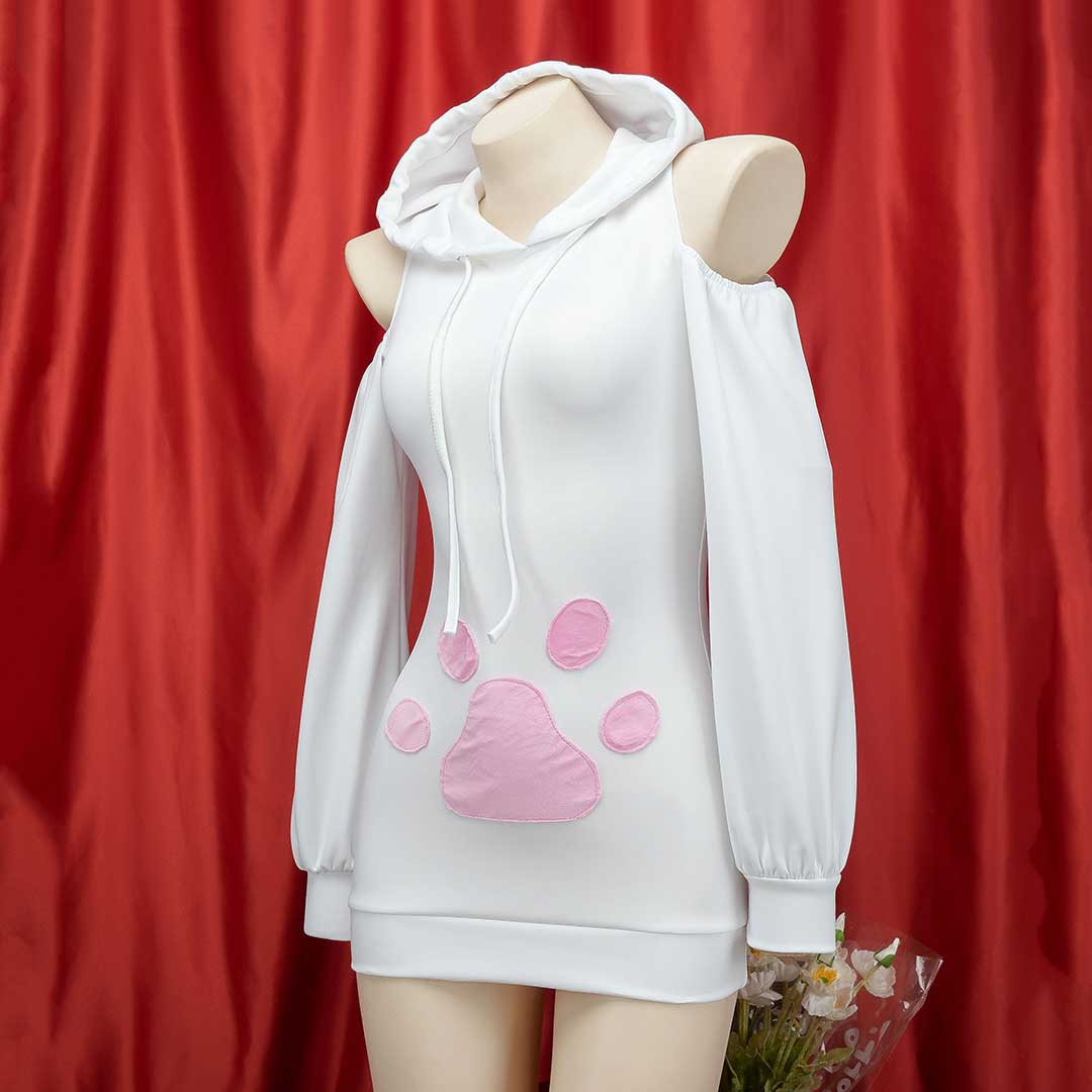 Cat Paw Bunny Ears Hoodie