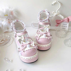 Kawaii Cat Bow Shoes