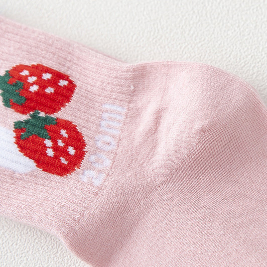 Cute Strawberry Milk Socks