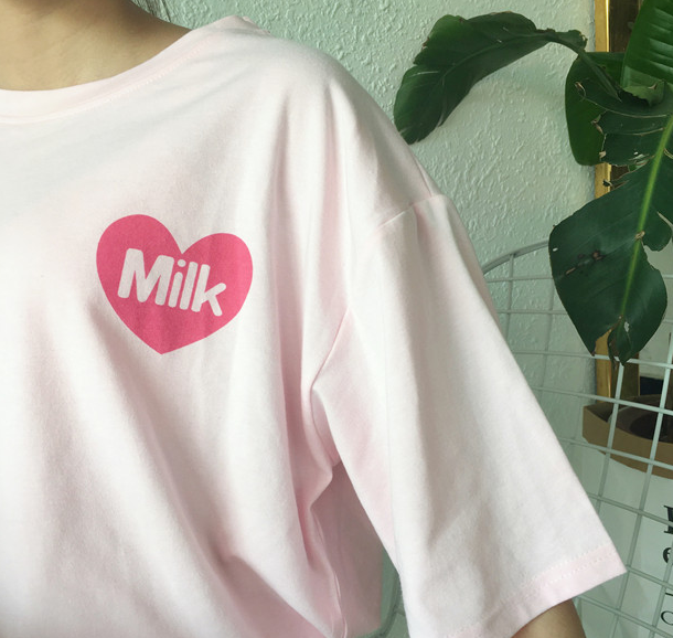 Cute Milk Tee Shirt