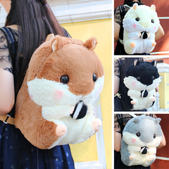 Cartoon Hamster Plush Backpacks