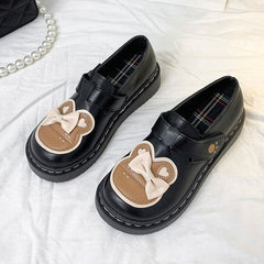 Bear Bow Flat Shoes