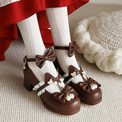 Bear Lace Bow Shoes