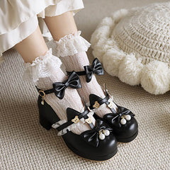 Bear Lace Bow Shoes