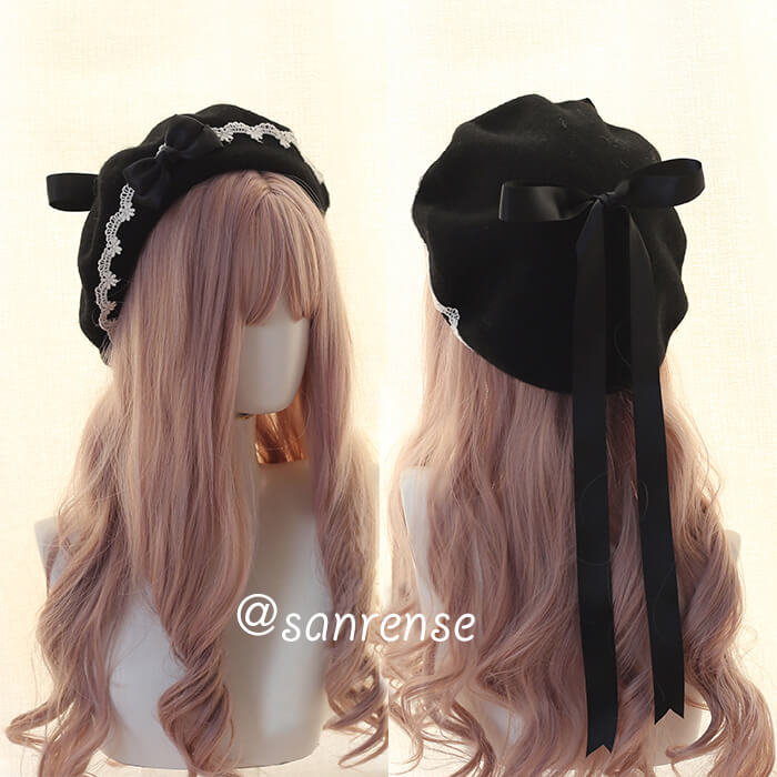 Kawaii Bow Berets Cap