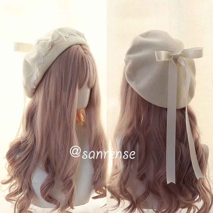 Kawaii Bow Berets Cap