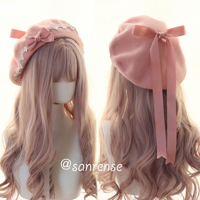 Kawaii Bow Berets Cap